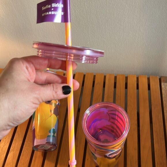 Sophie Berkin for Starbucks Pride 24 oz collectible tumbler with straw - Picture 7 of 7